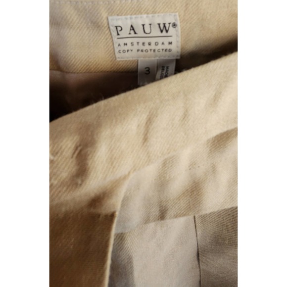 PAUW  Sand Brown Ramie Wrap Skirt 3 - Picture 5 of 6